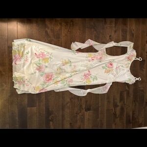 Floral Satin Nightgown
